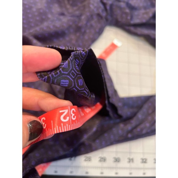 Massimo Dutti purple and black geometric print pants, size 8 - Picture 9 of 9